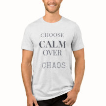 Wähle Ruhe statt Chaos Minimalistischer typografis