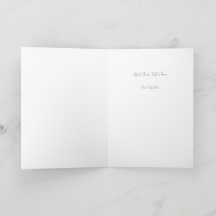Wähle Ruhe statt Chaos Minimalistisches Zitat Typo Dankeskarte