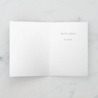 Wähle Ruhe statt Chaos Minimalistisches Zitat Typo Dankeskarte