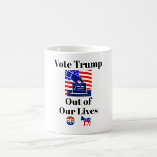Wahle Trump aus unserer Tasse des Kaffees
