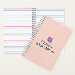 Wähle, was wichtig ist – Minimal-Motivationsnotizb Notizbuch