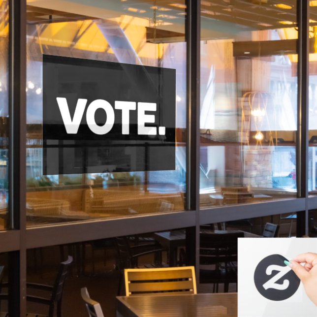 Wahlen 2024 Wahlrecht Fensteraufkleber (Restaurantfenster)