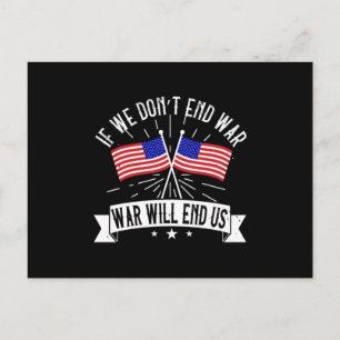 Wahlen in den USA - entweder Frieden oder Freiheit Postkarte