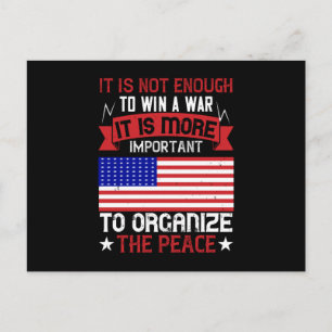 Wahlen in den USA - entweder Frieden oder Freiheit Postkarte