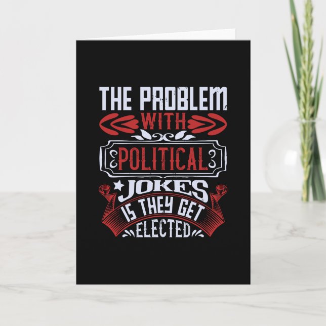 Wahlen in den USA - Politische Witze werden gewähl Karte (Vorderseite)