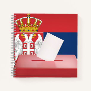Wahlen in Serbien Notizbuch