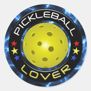 Wahlen Pickleball Liebhaber-1 Runder Aufkleber