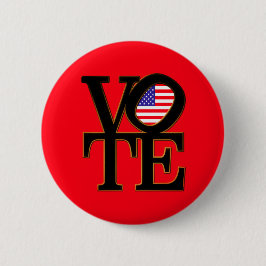 Wahlen Rote USA Button