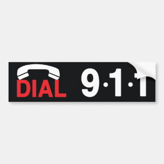 Wählen Sie 911 Autoaufkleber