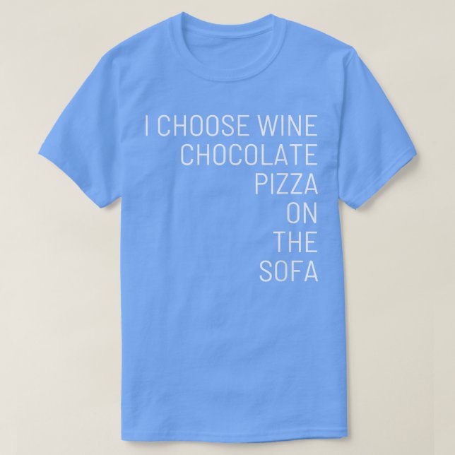 Wählen Sie auf dem Sofa 597 972 die Pizza mit Wein T-Shirt (Design vorne)