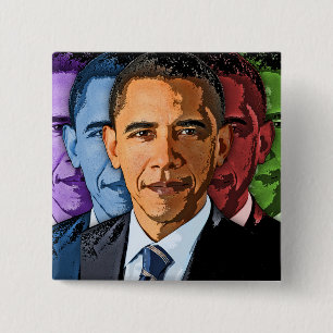 Wählen Sie Barack Obama für Präsidenten Button