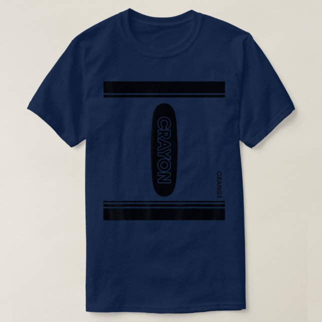 Wählen Sie beliebige Farbe Crayon Box Halloween Ko T-Shirt (Design vorne)