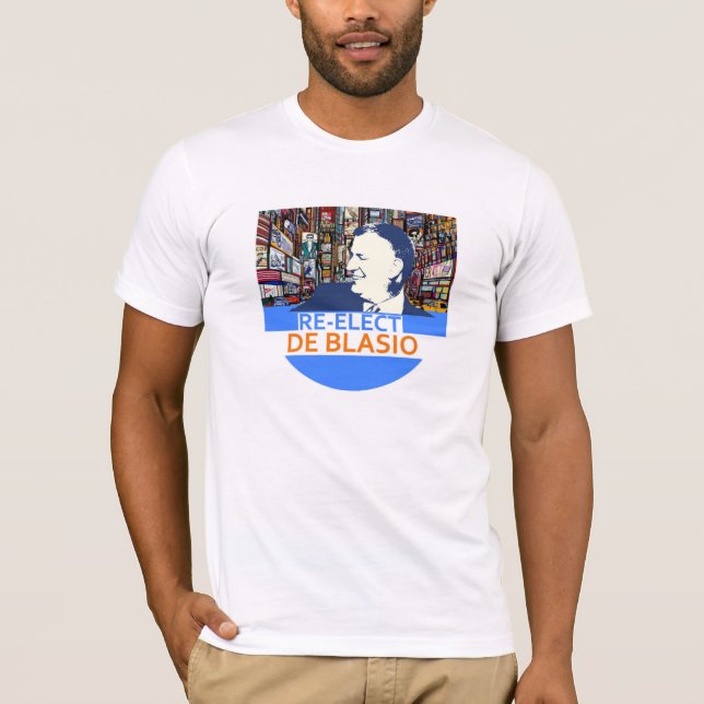 Wählen Sie Bill de Blasio wieder T-Shirt (Vorderseite)