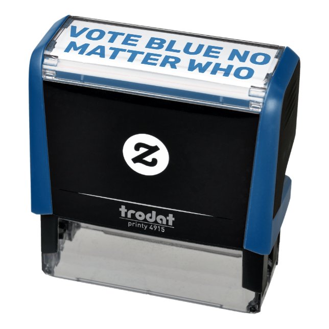 Wählen Sie Blau, egal, wer den eigenen Text hat Permastempel (Produkt)