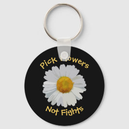 Wählen Sie Blume, die nicht kämpfen Daisy Schlüsse Schlüsselanhänger