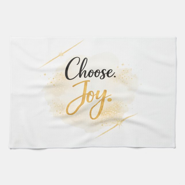 Wählen Sie das Küchentuch „Choose Joy“ (Horizontal)