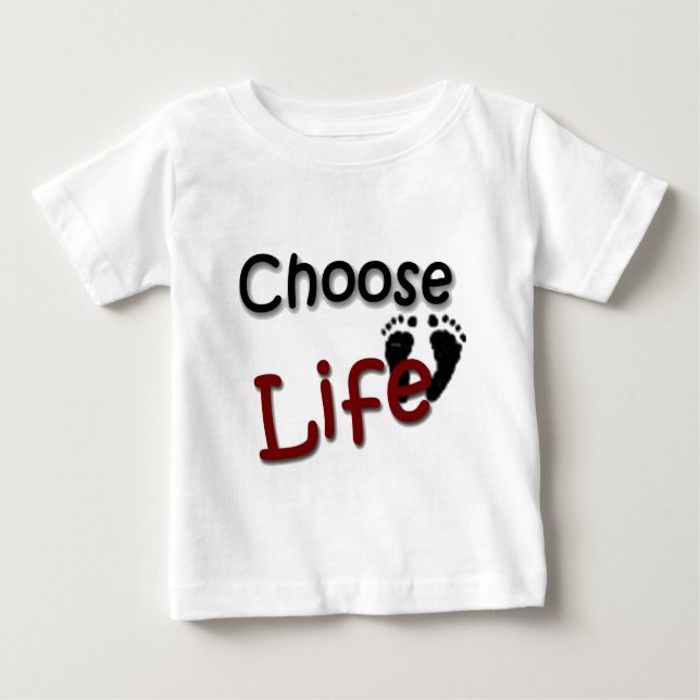 Wählen Sie das Leben Baby T-shirt (Vorderseite)
