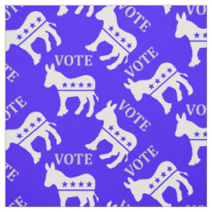 Wählen Sie. Demokratischer Party - blauer Donkey Stoff
