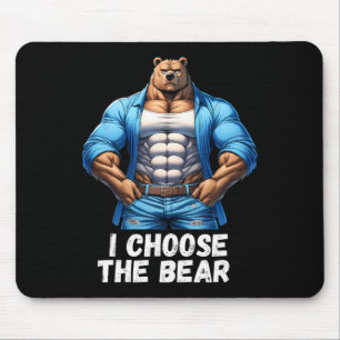 Wählen Sie den Bärenwitscher Trending Angry Femini Mousepad