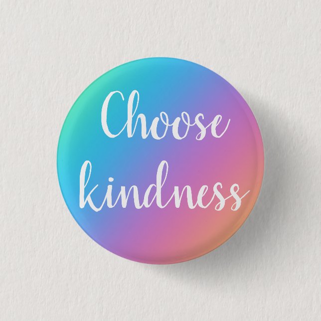 Wählen Sie den Knopf Kindness Rainbow Button (Vorderseite)