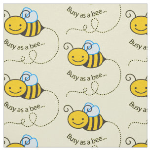 Wählen Sie die Farbe des Bienenmusters aus. Stoff