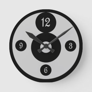 Wählen Sie die Hintergrundfarbenuhr aus. Runde Wanduhr