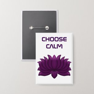 Wählen Sie die ruhige violette Lotusblume Button