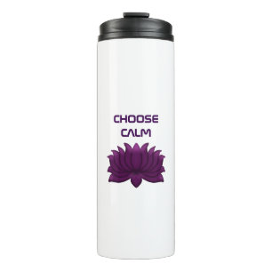 Wählen Sie die ruhige violette Lotusblume Thermosbecher