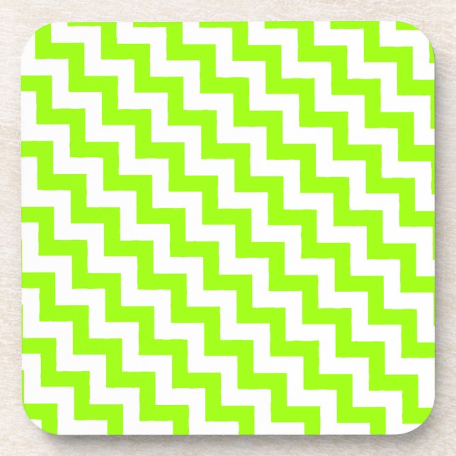 Wählen Sie die Zickzack Farbe aus Getränkeuntersetzer (Vorderseite)