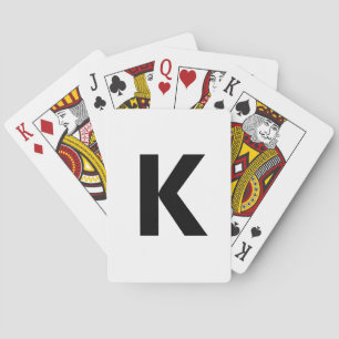 Wählen Sie einen Buchstaben aus   Schriftart: Offe Spielkarten