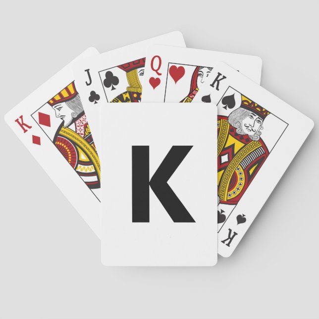Wählen Sie einen Buchstaben aus | Schriftart: Offe Spielkarten (Rückseite)