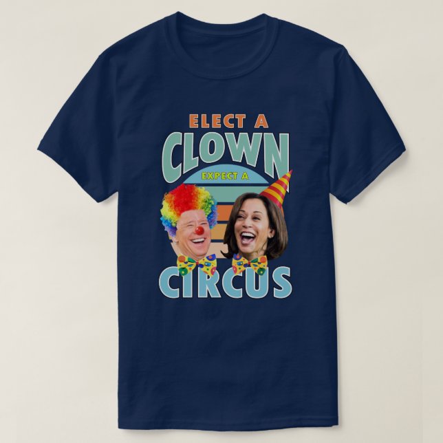 Wählen Sie einen Clown, der einen Zirkus erwartet  T-Shirt (Design vorne)