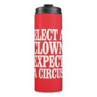 Wählen Sie einen Clown, der von einem Zirkus gegen