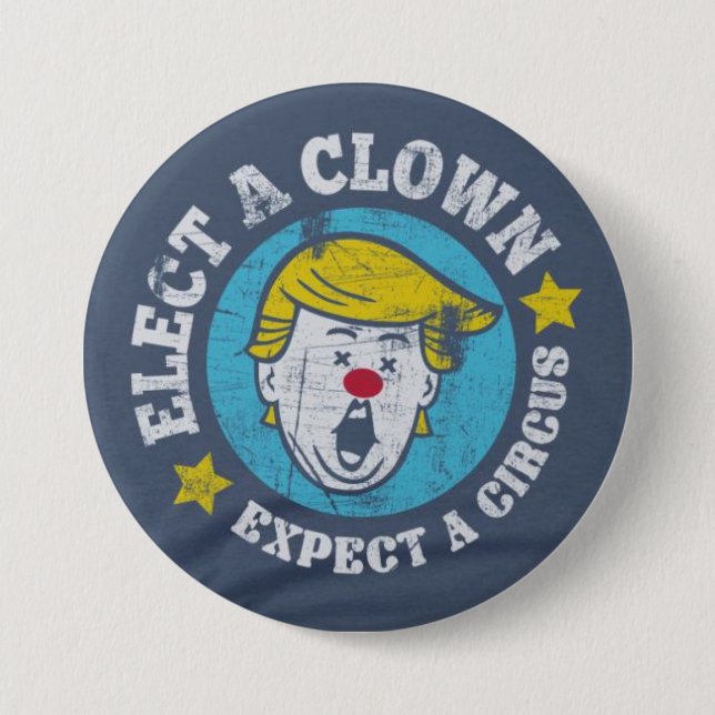 Wählen Sie einen Clown, erwarten Sie ein Button (Vorderseite)