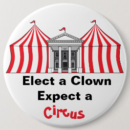 Wählen Sie einen Clown, erwarten Sie einen Zirkusk Button