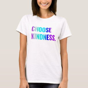 Wählen Sie einen Kindness-T - Shirt Lila/Blue Let