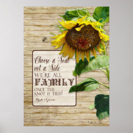 Wählen Sie einen Sitzplatz, nicht ein Nebenheirats Poster