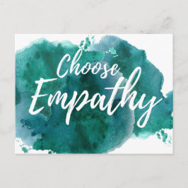 Wählen Sie Empathy Protest Postcard Postkarte