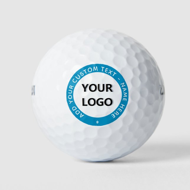 Wählen Sie Farben für Ihre Logos und Textgolfbälle Golfball (Vorderseite)