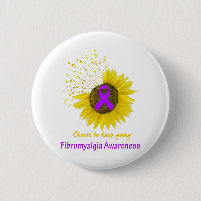 Wählen Sie Fibromyalgie-Bewusstsein Behalten Button (Vorderseite)