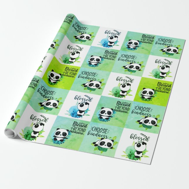 Wählen Sie Freundlichkeit, gesegnet jenseits von M Geschenkpapier (Ungerollt)