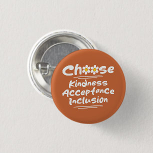 Wählen Sie Freundness Acceptance Inklusion Awarene Button