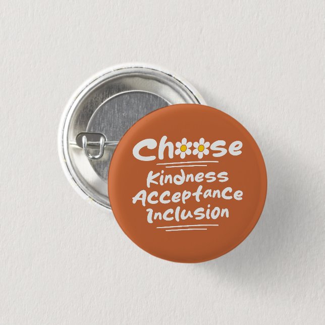 Wählen Sie Freundness Acceptance Inklusion Awarene Button (Vorne & Hinten)