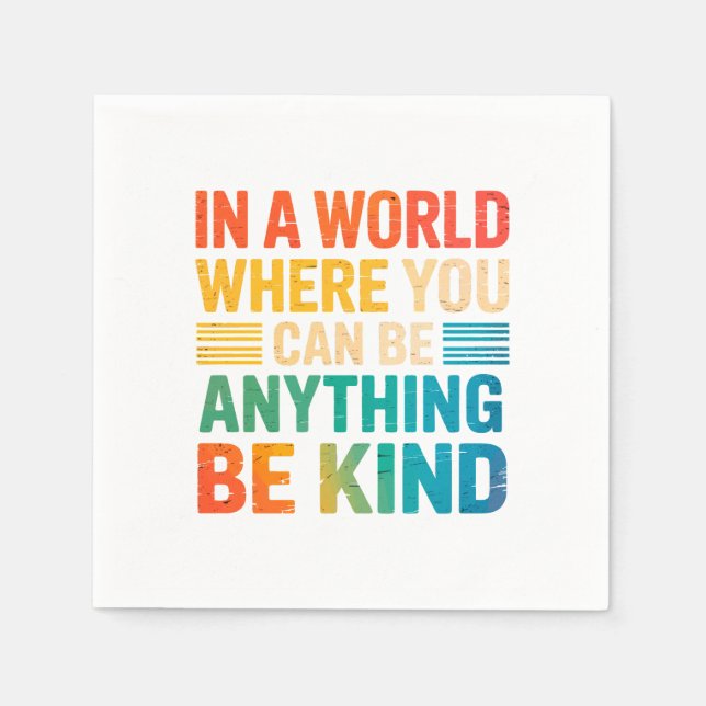 Wählen Sie Freundness - Inspirational Serviette (Vorderseite)