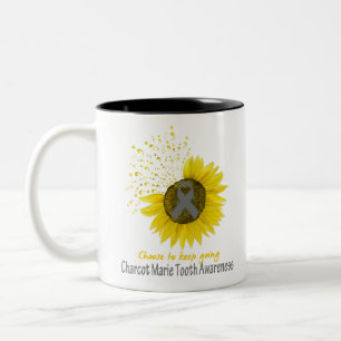 Wählen Sie für Charcot-Marie-Tooth-Bewusstsein B Zweifarbige Tasse