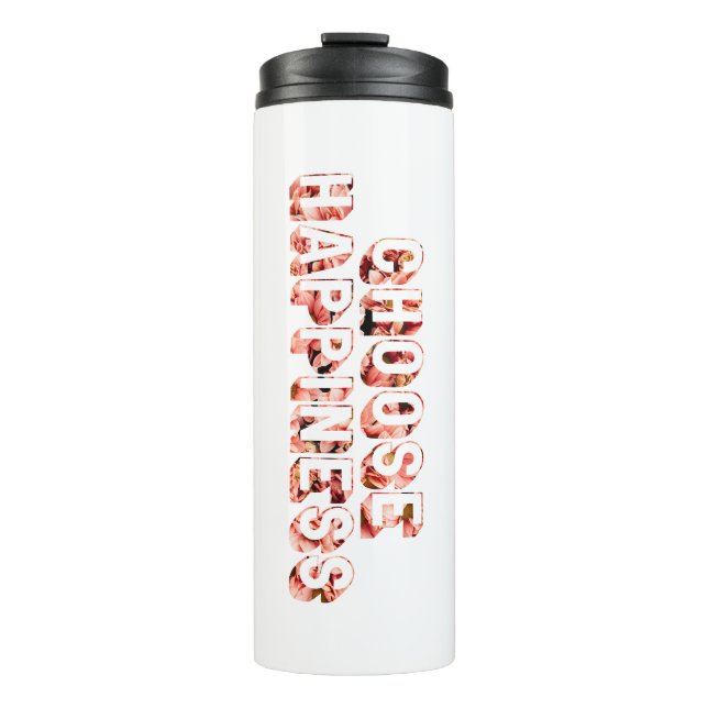 Wählen Sie Glück #7 Thermosbecher (Vorderseite)