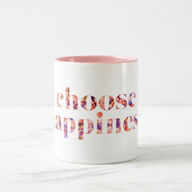 Wählen Sie Glück #9 Zweifarbige Tasse (Mittel)