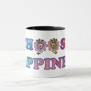 Wählen Sie Glück Rainbow Tasse