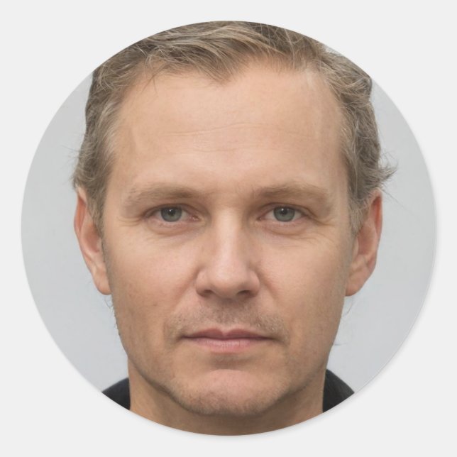 Wählen Sie Glück Runder Aufkleber (Vorderseite)