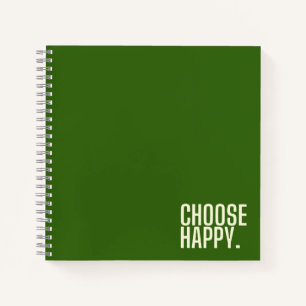wählen Sie glückliches Spiral Notebook Notizbuch